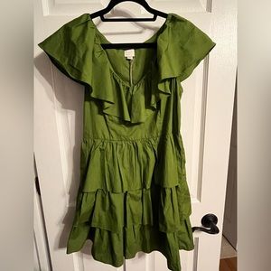 Olive color dress